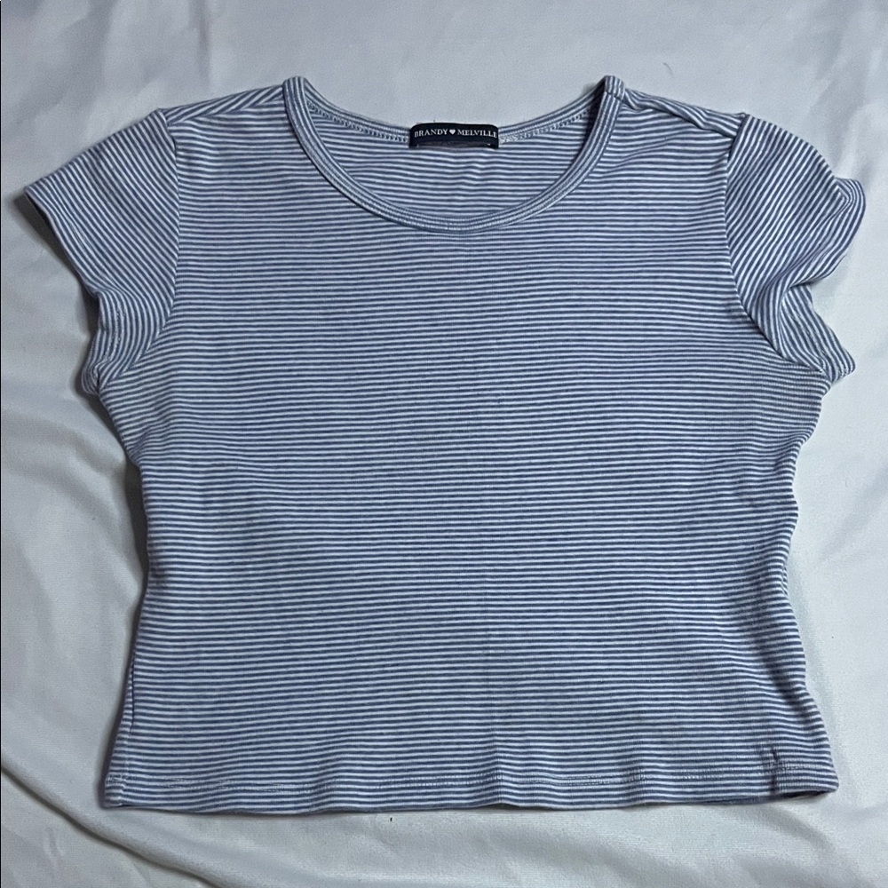 Brandy Melville Striped Cropped Top